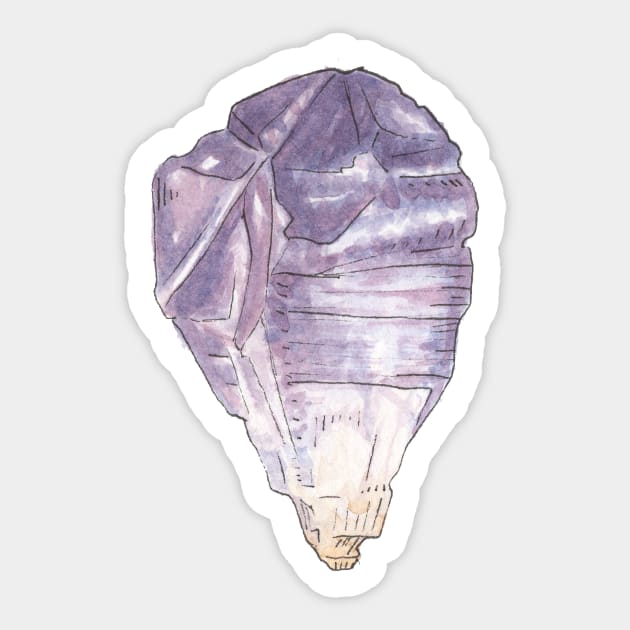 Amethyst Crystal Sticker by sheehanstudios